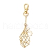 Moon Alloy Swivel Lobster Claw Clasps & Brass Cable Chains AJEW-JB01336-03-1