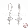 Anti-Tarnish Rhodium Plated 925 Sterling Silver Earring Hooks STER-D035-27P-3
