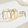 Hollow Oval Alloy Cuff Bangles & Rings Sets FS-WG357B1-01-4