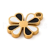 304 Stainless Steel Enamel Charms STAS-Q338-05G-2