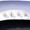 4 Pcs Elegant S925 Sterling Silver Stud Earrings ZH2190-2