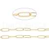 Rack Plating Brass Paperclip Chains CHC-K013-06A-3