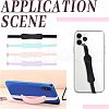 Olycraft 4 Sets 4 Colors Wrist Strap Hand Lanyard Silicone Elastic Moblie Straps AJEW-OC0003-16-5