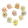 Brass Enamel Charms KK-A153-02G-1