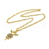 304 Stainless Steel Necklaces NJEW-Q338-13G-2