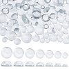   150Pcs 7 Sizes Transparent Glass Cabochons GLAA-PH0002-34-1