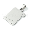 Non-Tarnish 201 Stainless Steel Pendants STAS-U003-07P-2