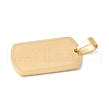 304 Stainless Steel Pendants STAS-K305-01G-2