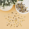 DICOSMETIC 300Pcs 3 Colors Tibetan Style Alloy Wavy Spacer Beads TIBEB-DC0001-07-5