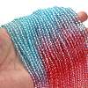 Transparent Painted Glass Beads Strands DGLA-A034-T4mm-A11-2