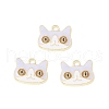Alloy Enamel Charms ENAM-G212-17G-4
