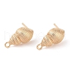 Ocean Style Brass Stud Earring Findings KK-N256-09B-G-1