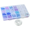 DIY Round Acrylic & ABS Plastic Imitation Pearl Beads Bracelets Jewelry Making Kits DIY-FS0007-42-6