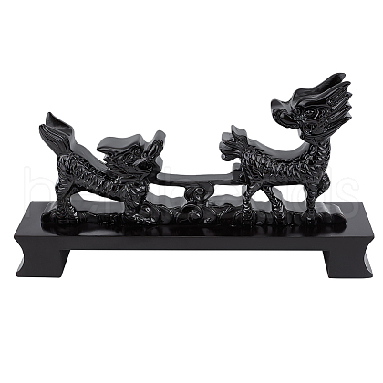 Kylin Resin Sword Display Stands ODIS-WH0004-11-1