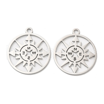 Non-Tarnish 304 Stainless Steel Pendants STAS-L020-009P-1