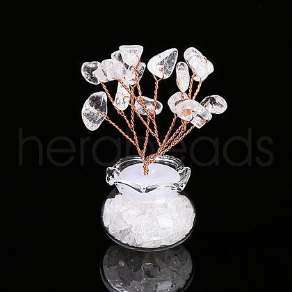 Mother's Day Natural Quartz Crystal Chips Tree Decorations PW-WG5CB05-08-1
