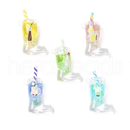 Transparent Acrylic Pendants OACR-M005-01-1
