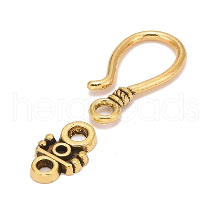 Tibetan Style Hook and Eye Clasps GLF1278Y-1