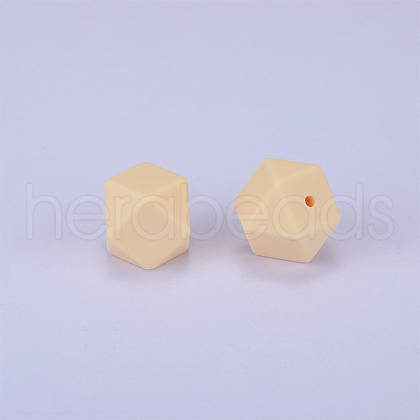 Hexagonal Silicone Focal Beads SI-JX0020A-20-1