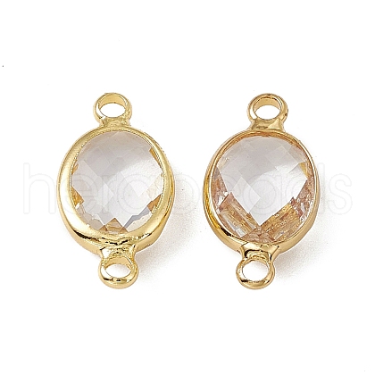Transparent K9 Glass Connector Charms GLAA-A005-10G-03-1