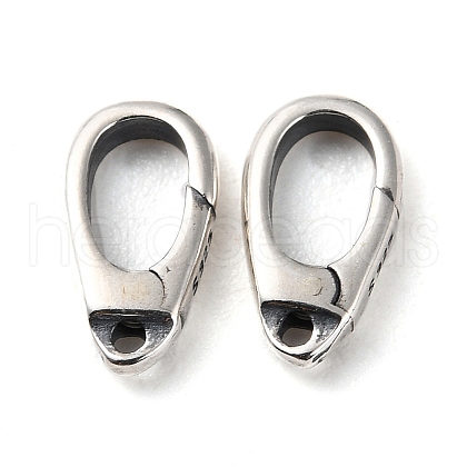 925 Thailand Sterling Silver Lobster Claw Clasps STER-D003-07AS-1