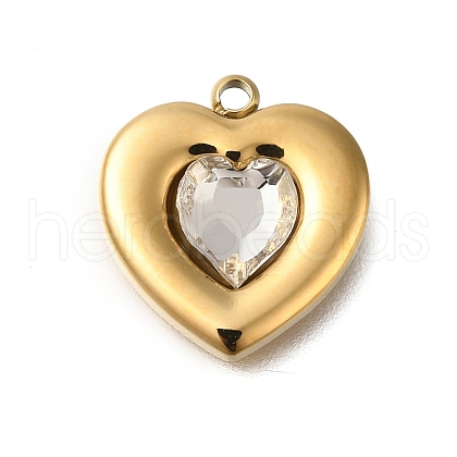 Ion Plating(IP) 304 Stainless Steel Glass Charms STAS-Q335-16G-1