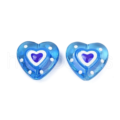 Handmade Lampwork Beads Strands LAMP-R004-06B-09-1