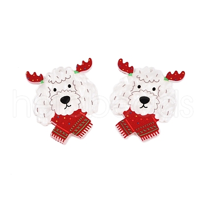Christmas Theme Printing Acrylic Pendants BACR-N002-01M-1
