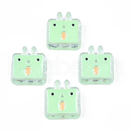 Transparent Acrylic Beads ACRC-S039-10B-1