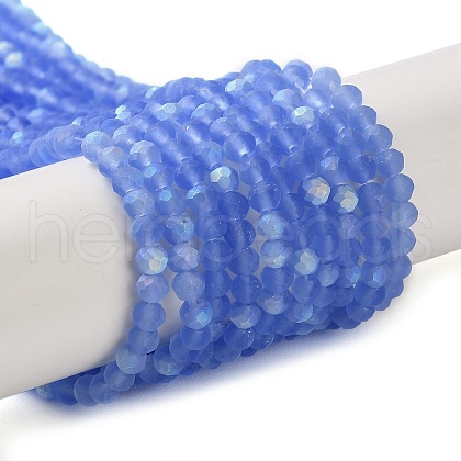 Imitation Jade Glass Beads Strands EGLA-YW0003-19A-11-1