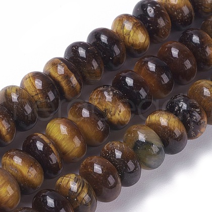 Natural Tiger Eye Beads Strands G-E541-06-1