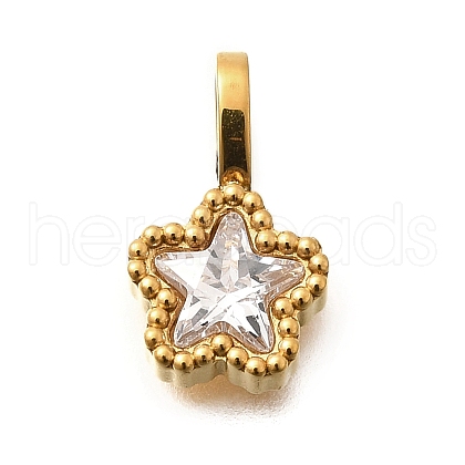 304 Stainless Steel Rhinestone Pendants STAS-M109-07G-07-1