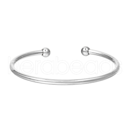 Non-Tarnish Punk Roman Alphabet Stainless Steel Twist Open Cuff Torque Bangles BH6879-11-1