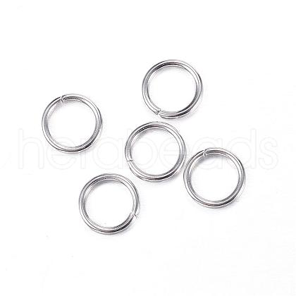 Tarnish Resistant 304 Stainless Steel Jump Rings STAS-N0014-71P-8mm-1