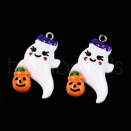 Halloween Opaque Resin Pendants RESI-D055-105P-1