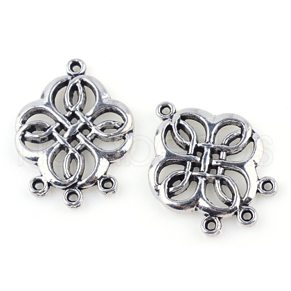 Tibetan Style Alloy Chandelier Components X-TIBE-Q054-06AS-RS-1