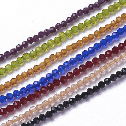 Glass Beads Strands G-F596-47-2mm-1