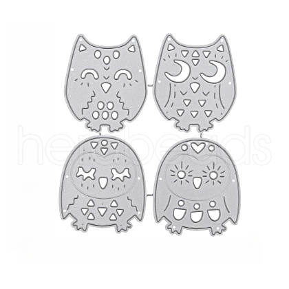 Owl Pattern Carbon Steel Cutting Dies Stencils PW-WG75330-01-1