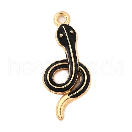 Alloy Enamel Pendants FIND-U031-14G-06-1