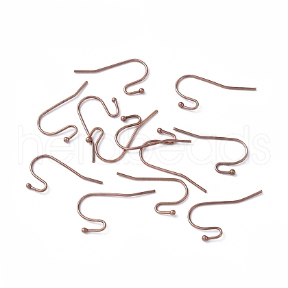 Brass Earring Hooks for Earring Designs X-KK-M142-01R-RS-1