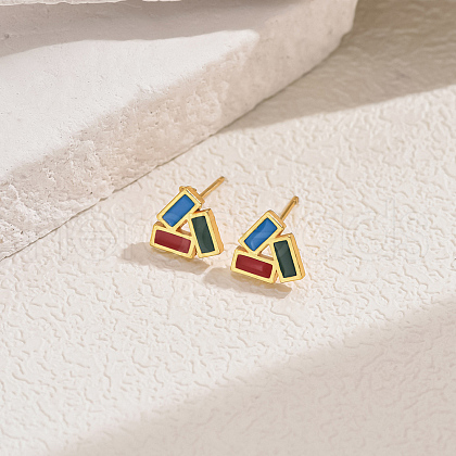 Alloy Stud Earrings PX8912-3-1