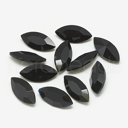 Pointed Back Glass Rhinestone Cabochons RGLA-T083-4x8mm-02-1