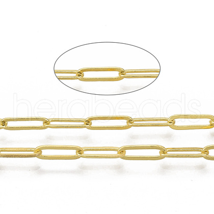Brass Paperclip Chains CHC-T009-01LG-1