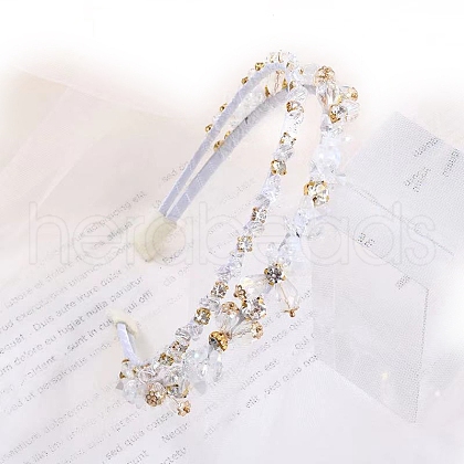 Shiny Elegant Glass Hair Bands PW-WG75179-04-1