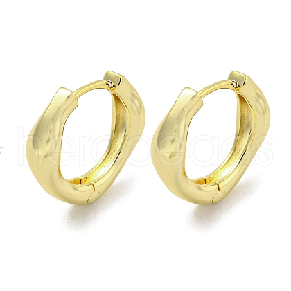 Brass Hoop Earrings EJEW-L211-010V-G-1