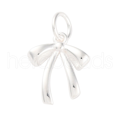 925 Sterling Silver Bowknot Charms STER-A032-03S-1