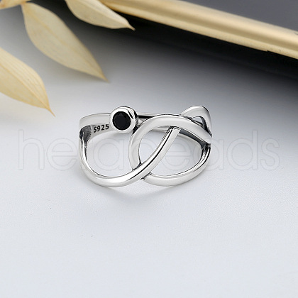 925 Sterling Silver Enamel Adjustable Finger Rings FS-WGAA091-01-1