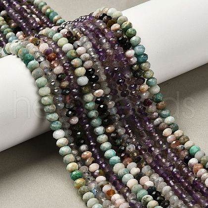 Natural Mixed Gemstone Beads Strands G-RM2025-17C-1