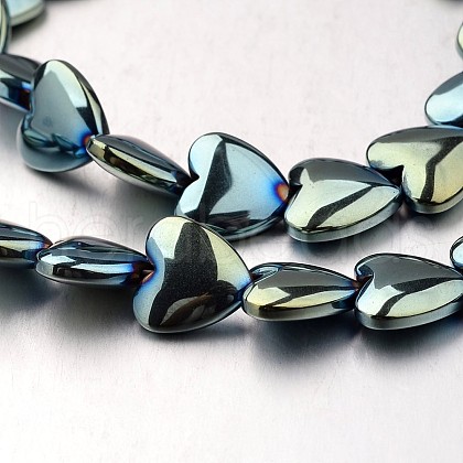 Electroplate Non-magnetic Synthetic Hematite Bead Strands G-F300-22D-07-1