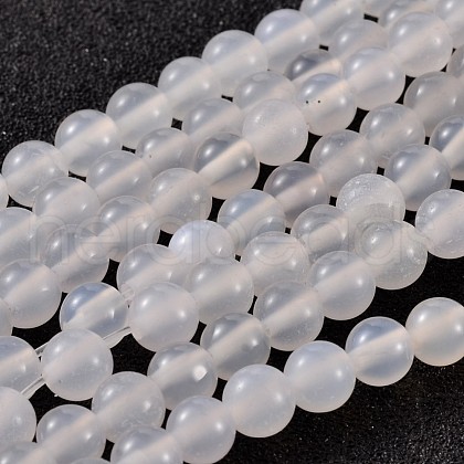 Natural White Agate Beads X-AGAT-6D-14-1